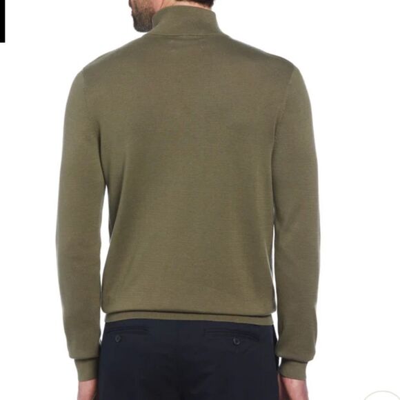 PENGUIN - 1/4 ZIP COTTON JERSEY SWEATER - Picture 2 of 7